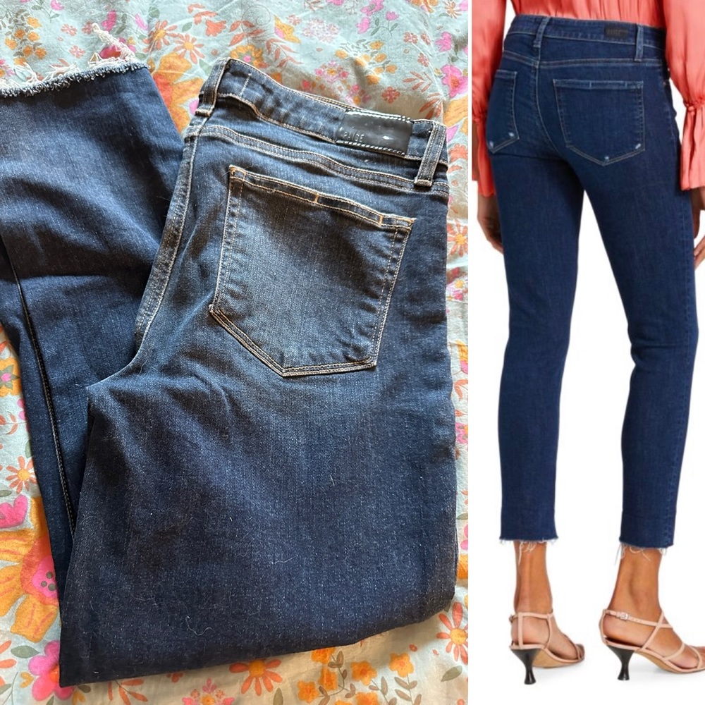 {PAIGE} Skyline Skinny Crop EUC size 31